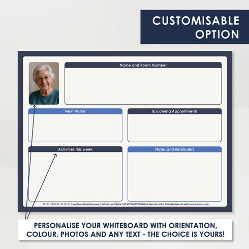 Communication Whiteboard RPM™ decal - Resident Room
